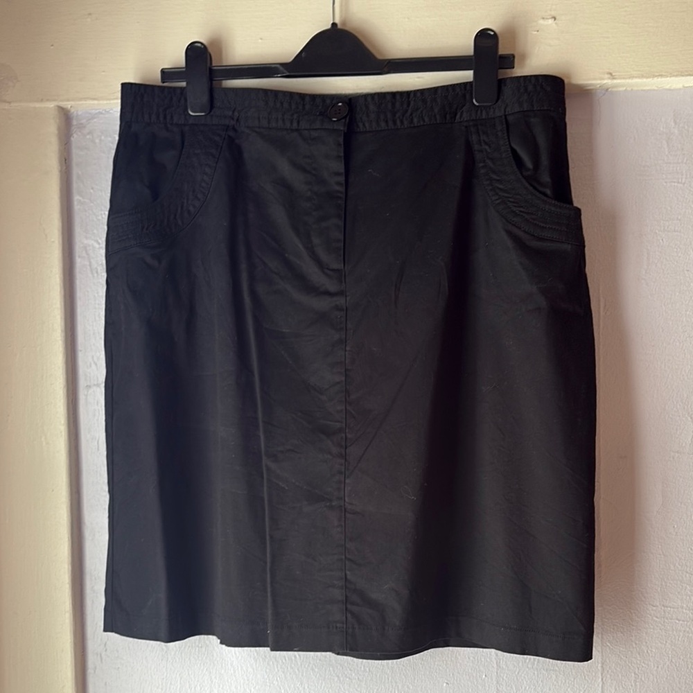 Modcloth Black Pencil Skirt Knee-Length Work